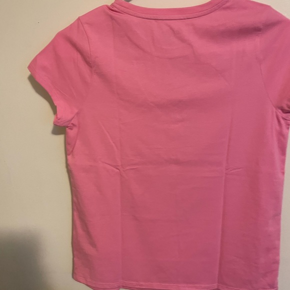 Girls Rainbow Short Sleeve Graphic T-Shirt Cat & Jack Bright Pink Size L Girls - Picture 7 of 10